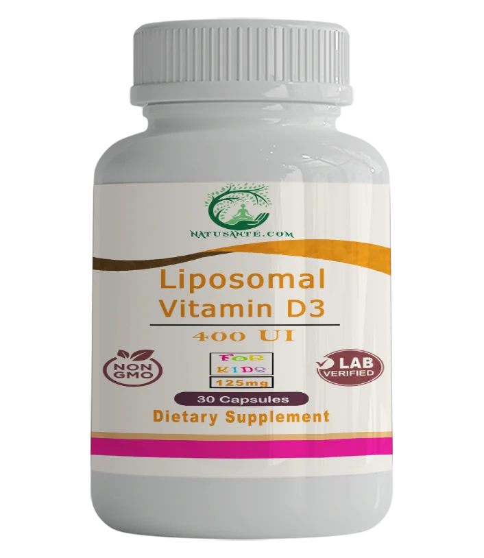 Vitamine D3 Liposomale Kids – 400 UI 30 Capsules – Image 2