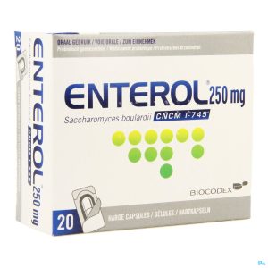 ENTEROL 250 MG 20 CAPS BLIST