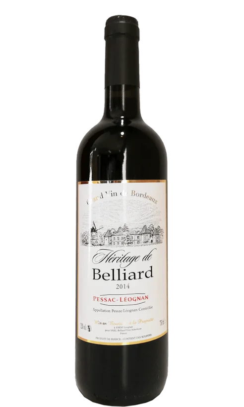 Vignobles Belliard Pessac-Leognan Héritage de Belliard