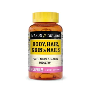 Corps, cheveux, peau & ongles – 60 gélules – Mason Natural