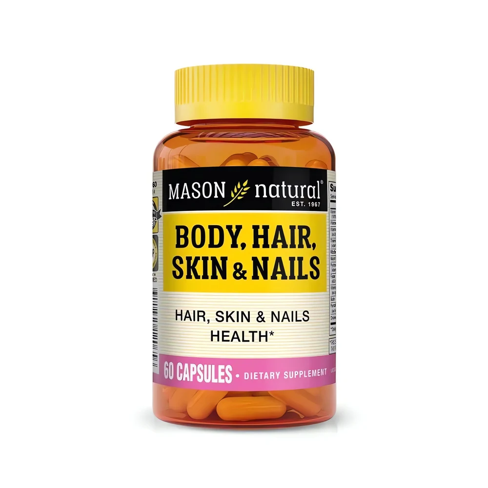 Corps, cheveux, peau & ongles – 60 gélules – Mason Natural – Image 2