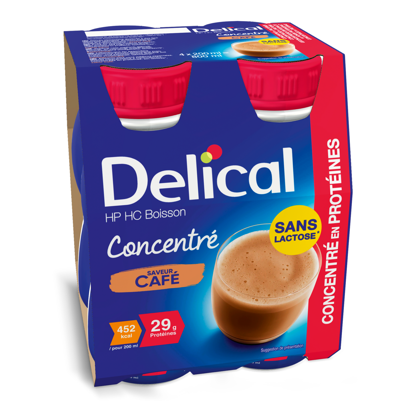 DELICAL CONCENTRE CAFE 4*200 ML