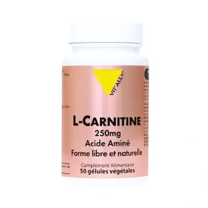 L-Carnitine – 250 mg – 50 gélules – Vit&rsquo;all+