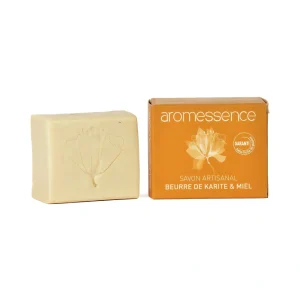 Savon au beurre de karité & miel – 120 g – Aromessence