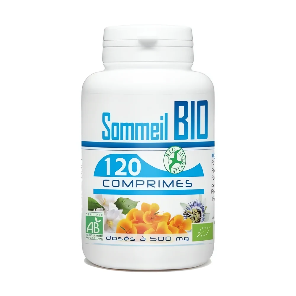 Sommeil (Passiflore, Escholtzia, Aubépine) – 500 mg – 120 comprimés – GPH – Image 2