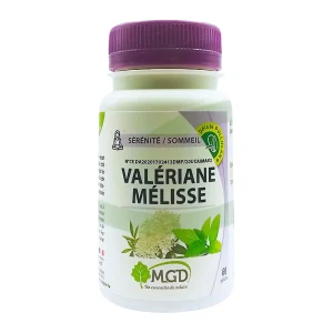 Valériane Mélisse – 60 gélules – MGD Nature